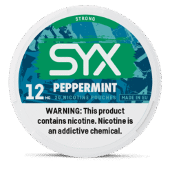 SYX Peppermint 11.5mg nicotine pouches can