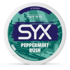 SYX Peppermint Rush 11.5mg nicotine pouches can