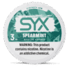 SYX Spearmint 2.8mg nicotine pouches can