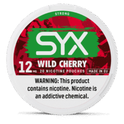 SYX Wild Cherry 11.5mg nicotine pouches can