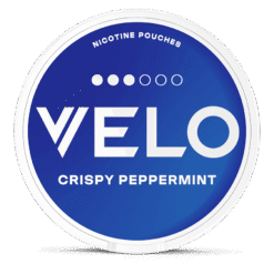 VELO Crispy Peppermint 9.8mg nicotine pouches can