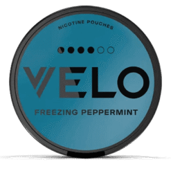 VELO Freezing Peppermint 10.9mg nicotine pouches can