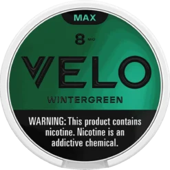 VELO Max Wintergreen 8mg nicotine pouches can