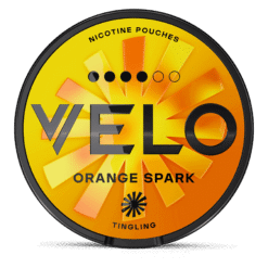 VELO Orange Spark 10.9mg nicotine pouches can