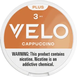 VELO Plus Cappuccino 3mg nicotine pouches can