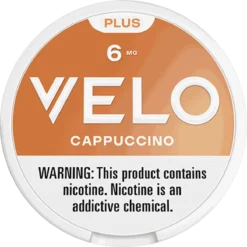 VELO Plus Cappuccino 6mg nicotine pouches can