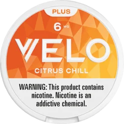 VELO Plus Citrus Chill 6mg nicotine pouches can
