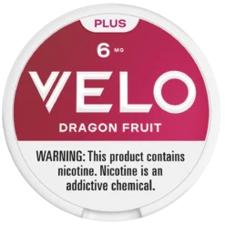 VELO Plus Dragon Fruit 6mg nicotine pouches can