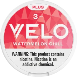 VELO Plus Watermelon Chill 3mg nicotine pouches can