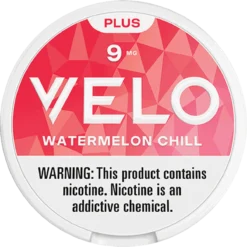 VELO Plus Watermelon Chill 9mg nicotine pouches can