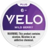VELO Plus Wild Berry 6mg nicotine pouches can