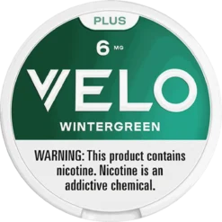 VELO Plus Wintergreen 6mg nicotine pouches can