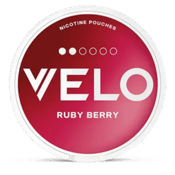 VELO Ruby Berry 5.6mg nicotine pouches can