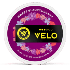 VELO Sweet Blackcurrant 8mg nicotine pouches can