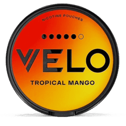 VELO Tropical Mango Extra Strong 14mg nicotine pouches can