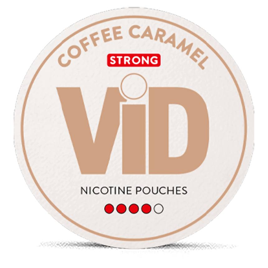 VID Coffee Caramel Extra Strong 12.5mg nicotine pouches can
