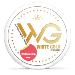 White Gold Watermelon Strong 6mg nicotine pouches can