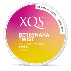 XQS Berrynana Twist Strong 8mg nicotine pouches can
