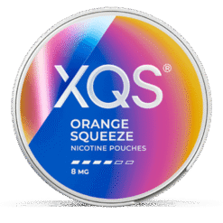 XQS Orange Squeeze Strong 8mg nicotine pouches can