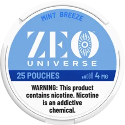 ZEO Universe Mint Breeze 4mg nicotine pouches can