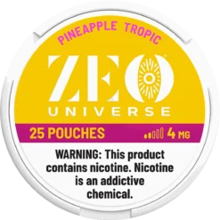 ZEO Universe Pineapple Tropic 4mg nicotine pouches can