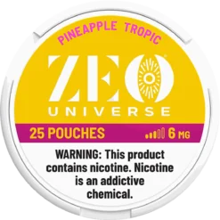 ZEO Universe Pineapple Tropic 6mg nicotine pouches can