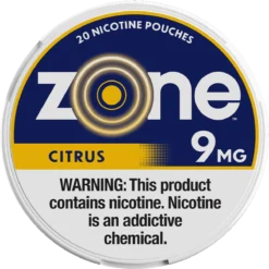 zone Citrus 9mg nicotine pouches can