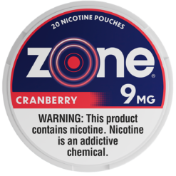 zone Cranberry 9mg nicotine pouches can