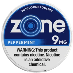 zone Peppermint 9mg nicotine pouches can