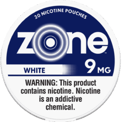 zone White 9mg nicotine pouches can