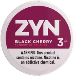 ZYN Black Cherry 3mg nicotine pouches can