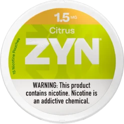 ZYN Citrus 1.5mg nicotine pouches can