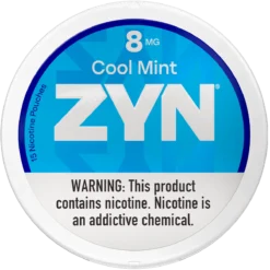 ZYN Cool Mint 8mg nicotine pouches can