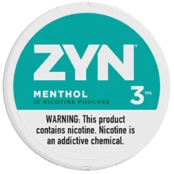 ZYN Menthol 3mg nicotine pouches can