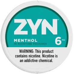 ZYN Menthol 6mg nicotine pouches can