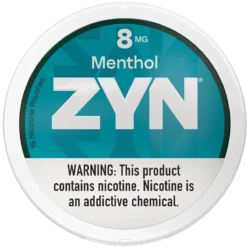 ZYN Menthol 8mg nicotine pouches can