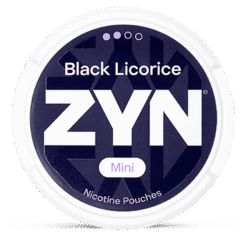 ZYN Mini Black Licorice 3mg nicotine pouches can
