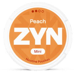 ZYN Mini Peach 3mg nicotine pouches can