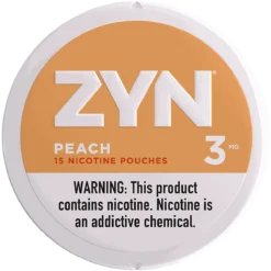 ZYN Peach 3mg nicotine pouches can