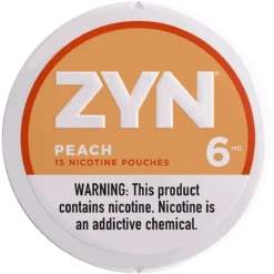 ZYN Peach 6mg nicotine pouches can