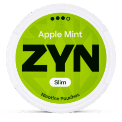 ZYN Slim Apple Mint Strong 9.1mg nicotine pouches can