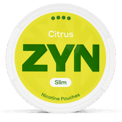 ZYN Slim Citrus Extra Strong 11mg nicotine pouches can