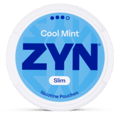 ZYN Slim Cool Mint Strong 9mg nicotine pouches can