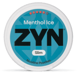 ZYN Slim Menthol Ice Super Strong 13.5mg nicotine pouches can