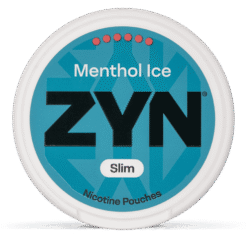 ZYN Slim Menthol Ice Ultra Strong 16.5mg nicotine pouches can