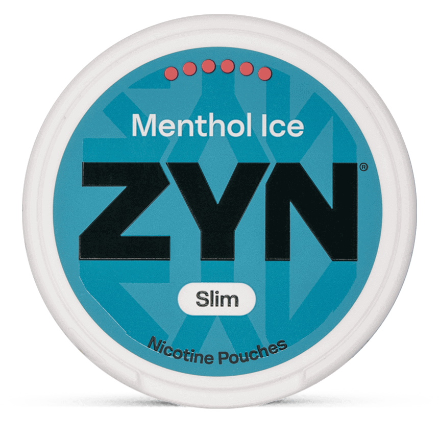 ZYN Slim Menthol Ice Ultra Strong 16.5mg nicotine pouches can