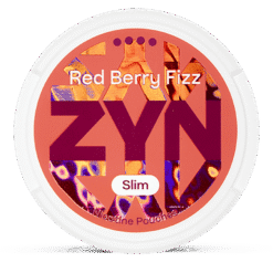 ZYN Slim Red Berry Fizz Extra Strong 11mg nicotine pouches can