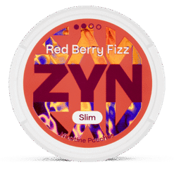 ZYN Slim Red Berry Fizz Regular 6mg nicotine pouches can