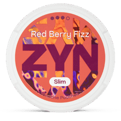 ZYN Slim Red Berry Fizz Strong 9mg nicotine pouches can