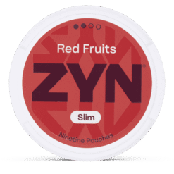 ZYN Slim Red Fruits Regular 6mg nicotine pouches can